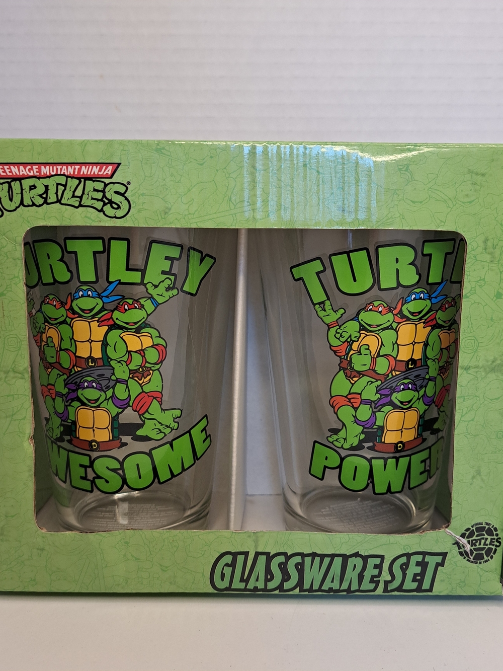 Nicklelodeon 2013 Teenage Mutant Ninja Turtles 2-Piece 16oz. Pint Glass Set NIB